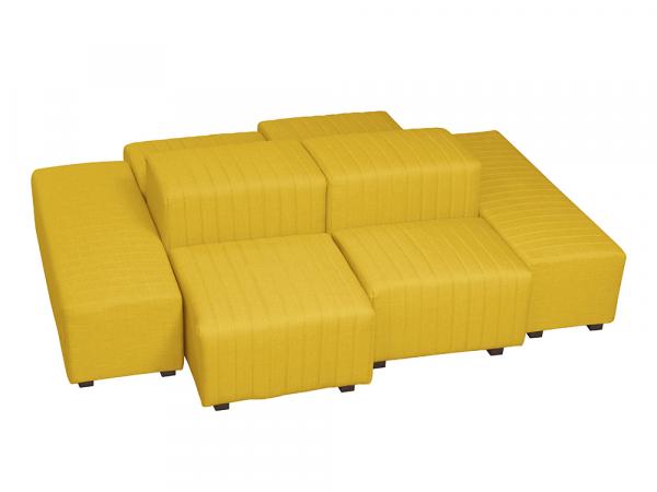 Yellow Fabric -- Beverly Oasis Medium Grouping -- CESS-100 -- Trade Show Furniture Rental