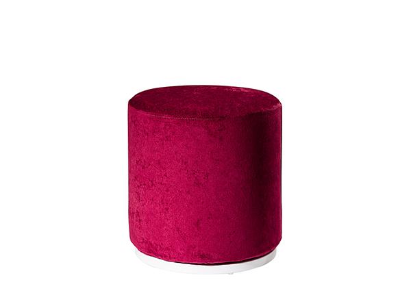 CEOT-040 (Raspberry Fabric) | Marche Swivel Ottoman -- Trade Show Rental Furniture