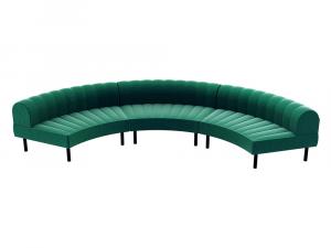 Endless Large Curve Low Back Sofa -- Trade Show Furniture Rental