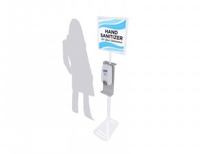 RE20-907 Hand Sanitizer Stand w/ Graphic